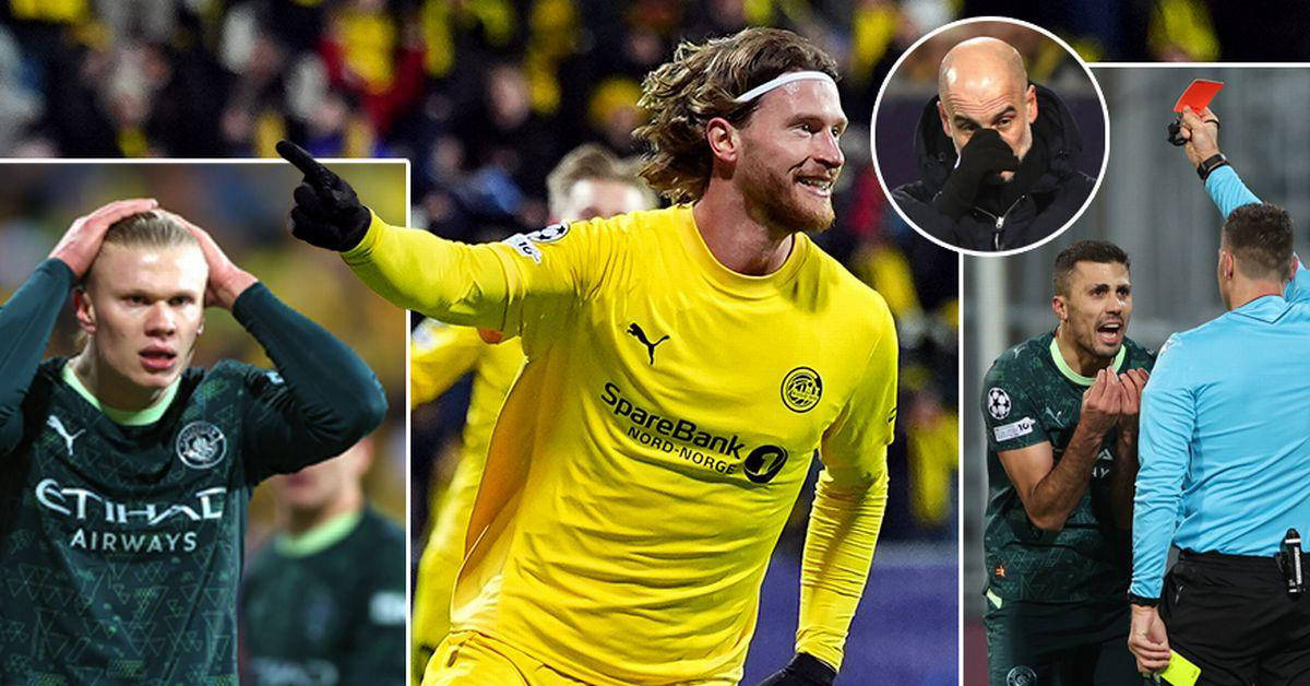 史诗般的羞辱！曼城1-3惨遭北极圈豪门逆袭，哈兰德8场仅进1球引发恐慌